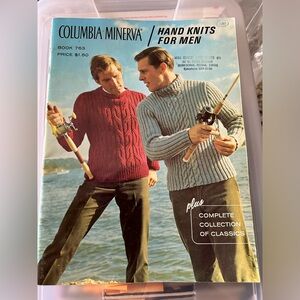 Vintage Columbia Minerva Hand Knits For Men Book